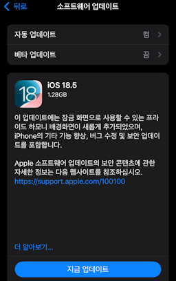 iOS 설정
